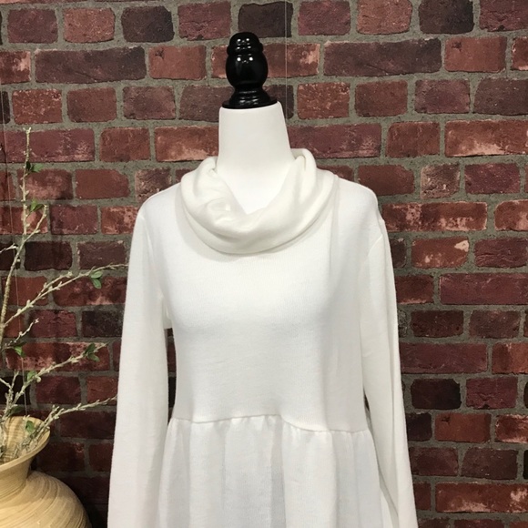 Sz SMALL Cowl Neck Grommet Lace Up Peplum - Picture 6 of 12